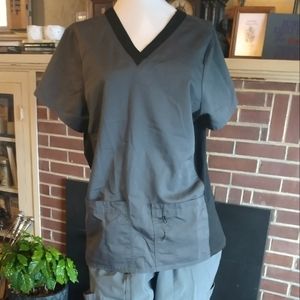 Grey scrub top
